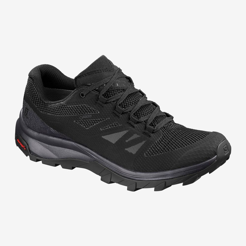 Salomon OUTLINE GTX Zapatillas Trekking Mujer - Negras - Colombia (50327-NAKQ)